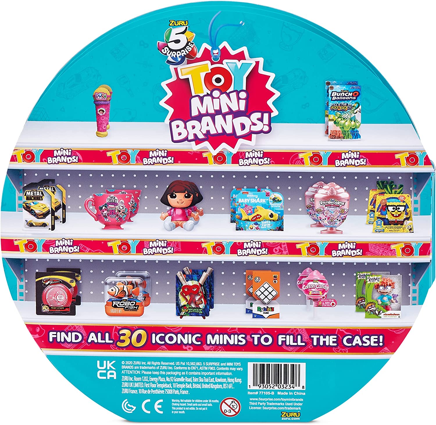 Mini Brands Collector's Case Store & Display 30 Minis with 2